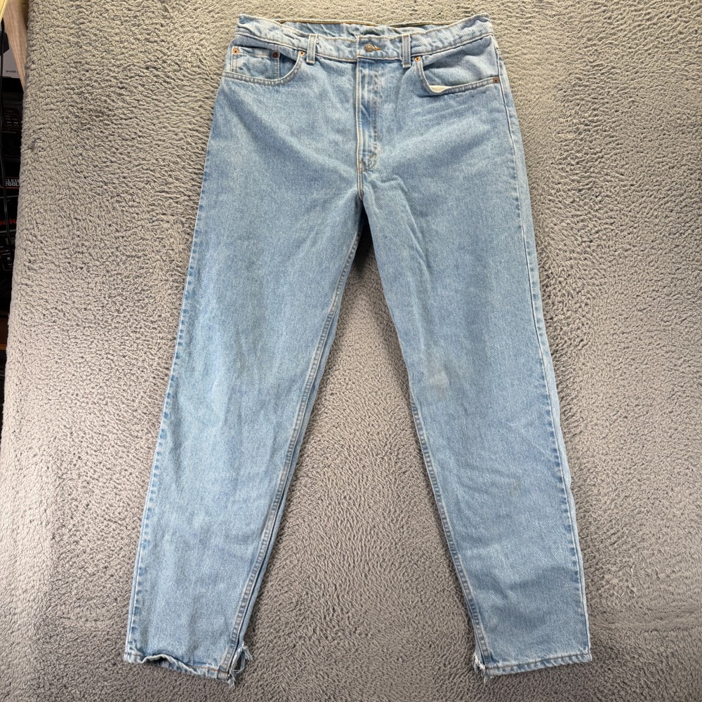 VTG Levi's 550 Jeans Mens 38x34 Blue Cotton Tapered Leg Relaxed Workwear USA